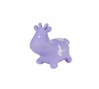 Hoppimals animal sauteur violet vache gonflable avec pompe jouet gonflable en caoutchouc résistant et de haute qualité