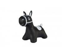 Hoppimals Cheval gonflable noir avec pompe Cheval gonflable en caoutchouc