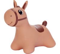 Hoppimals Cheval sauteur Pour la gymnastique et l'adresse des enfants Pompe incluse - Saute-bébé Marron