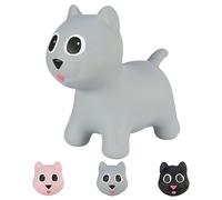 Hoppimals Tootiny Animal Gonflable à Sauter Chat, Animal à Sauter, Jouet Gonflable à Sauter - Stimule la motricité - A partir de 12 Mois - avec Pompe à air Incluse