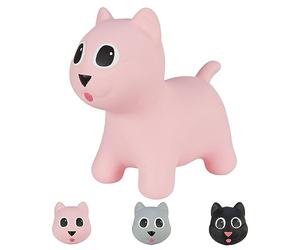 Hoppimals Tootiny Animal Gonflable à Sauter Chat, Animal à Sauter, Jouet Gonflable à Sauter - Stimule la motricité - A partir de 12 Mois - avec Pompe à air Incluse