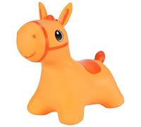 Hoppimals Cheval gonflable orange avec pompe Cheval gonflable en caoutchouc