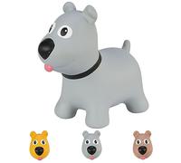 Hoppimals Tootiny Animal Sauteur Gonflable Chien, Animal Sauteur, Jouet Sauteur Gonflable - Développe la motricité - A partir de 12 Mois - avec Pompe à air Incluse