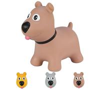 Hoppimals Tootiny Animal Sauteur Gonflable Chien, Animal Sauteur, Jouet Sauteur Gonflable - Développe la motricité - A partir de 12 Mois - avec Pompe à air Incluse