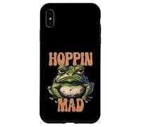 Hoppin Mad Grumpy Angry Funny Toad Frog Pun Animal Rétro Coque pour iPhone XS Max