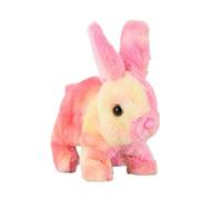 Hopping Bunny Toy, Peluche de Lapin, Peluche colorée de Dessin animé, activités d'apprentissage du Tout-Petit, Jouet électronique pour Animaux de Compagnie avec Sons pour Les Vacances
