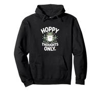 Hoppy Thoughts Only Cute Frog Pun Pun Spring Happy Sweat à Capuche