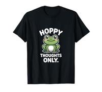 Hoppy Thoughts Only Cute Frog Pun Pun Spring Happy T-Shirt