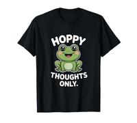 Hoppy Thoughts Only Cute Frog Pun Pun Spring Happy T-Shirt