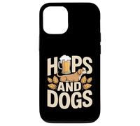 Hops and Dogs Craft Beer Amoureux des Chiens Coque pour iPhone 12/12 Pro