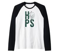 Hops H-O-P-S Fleur Bière Artisanale Houblon Boire Meme Manche Raglan
