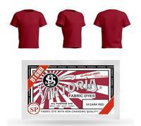 HOPS Viktoria Colorant pour tissu lavable en machine (59 couleurs) Rouge foncé 10 g