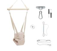 Hopser de porte bébé à partir de 6 mois gris clair, Hopser baby jumper bouncer, balançoire bébé pour cadre de porte, balançoire indoor, balançoire de porte, sauteur, balançoire enfant, porte