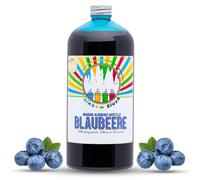 Hopser Food Fun Rainbow Slush Sirop sans AZO | Bouteille de 1 l | Concentré pour machine à glace, machines à glace, machines à glace, boissons 1:5 à 1:20 (myrtille)