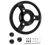 hopsupRC #45 Engrenages droits en acier 48P 72T avec pignons 19T/20T/21T Pièces de mise à niveau pour 1/10 Slash 2wd, Rustler, Stampede, voiture télécommandée