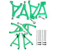 HopsupRC Bras en A de suspension avant et arrière pour Mini Slash Traxxas 1/16, bras inférieurs supérieurs en aluminium (gauche et droite) pour Mini Slash Traxxas 1/16 (70054-1, vert)
