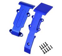 HopsupRC Plaque antidérapante avant et arrière pour Traxxas E-REVO/Mini Slash 1/16 - 2 plaques antidérapantes avant et arrière en aluminium pour Traxxas E-REVO 1/16 (71076-3) ; Mini Slash (70054-1), bleu marine