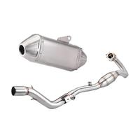 HOPSXE Adaptateur Système D'échappement Complet Moto Tout-Terrain Silencieux pour Honda CRF300 CRF300L CRF250L CRF250 Rally 2012-2021(Type-A CRF300)
