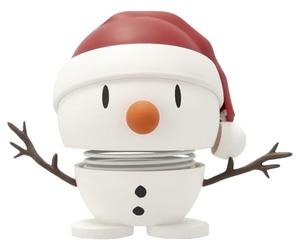 Hoptimist Bonhomme de neige Doux Père Noël 6,9 cm Blanc - Décoration de Noël Adorable et Durable