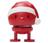 Hoptimist Santa Bumble S Rouge - Figurine À Secouer, Décoration Scandinave, Salon, Bureau, Salle De Bain, Cadeau Original - Abs/Acier