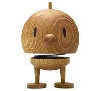 Hoptimist Bumble en Bois, Figurine à secouer, décoration scandinave pour Le Salon, Le Bureau, Le Couloir, la Salle de Bain, Super Cadeau, 10 x 10 x 15 cm, Grand, Oak