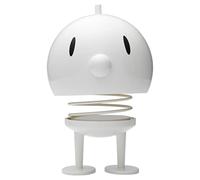 Hoptimist Bumble XL Blanc - Figurine À Secouer, Décoration Scandinave, Salon, Bureau, Salle De Bain, Cadeau Original - Abs/Acier