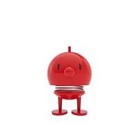 Hoptimist Bumble, Figurine à secouer, décoration scandinave pour Le Salon, Le Bureau, Le Bureau, l'entrée, la Salle de Bain, Moderne & scandinave, Super Cadeau, 7,5 x 8,5 x 10,7 cm, Medium, Rouge
