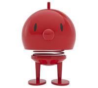 Hoptimist Bumble, Figurine à secouer, décoration scandinave pour Le Salon, Le Bureau, l'entrée, la Salle de Bain, Super Cadeau, 10 x 10 x 15 cm, Grand, Rouge