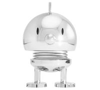 Hoptimist Bumble Figurine Joyeuse, Figurine à secouer, décoration scandinave pour Maison, Bureau et Salon, Super idée Cadeau, 4 x 3,5 x 5,8 cm, XS, Chrome
