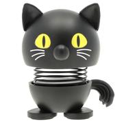 Hoptimist – Figurine Joyeuse Chat Noir – Déco scandinave, animal à secouer – XS Noir