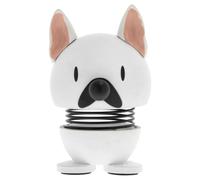 Hoptimist Chien Bouledogue Français, Figurine Joyeuse, Figurine d'animal à secouer, décoration scandinave pour Maison, Bureau et Salon, Super idée Cadeau, 4,4 x 3,7 x 6 cm, XS, Blanc