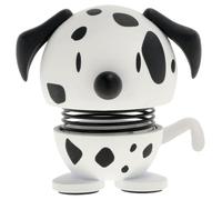 Hoptimist Chien Dalmatien, Figurine Joyeuse, Figurine d'animal à secouer, décoration scandinave pour Maison, Bureau et Salon, Super idée Cadeau, 4,4 x 4,8 x 4,9 cm, XS, Blanc