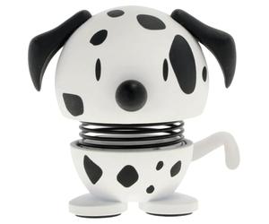 Hoptimist Chien Dalmatien, Figurine Joyeuse, Figurine d'animal à secouer, décoration scandinave pour Maison, Bureau et Salon, Super idée Cadeau, 4,4 x 4,8 x 4,9 cm, XS, Blanc
