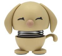 Hoptimist Chien Golden Retriever, Figurine Joyeuse, Figurine d'animal à secouer, décoration scandinave pour Maison, Bureau et Salon, Super idée Cadeau, 4,4 x 5 x 4,9 cm, XS, Beige