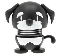 Hoptimist Chien Schnauzer, Figurine Joyeuse, Figurine d'animal à secouer, décoration scandinave pour Maison, Bureau et Salon, Super idée Cadeau, 4,4 x5 x 4,9 cm, XS, Noir