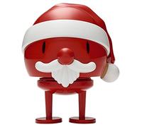 Hoptimist Père Noël Bumble M Rouge - Figurine À Secouer, Décoration Scandinave, Salon, Bureau, Salle De Bain, Cadeau Original - Abs/Acier
