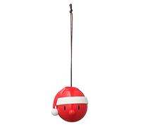 Hoptimist Décoration de Noël Santa 6,2 cm Rouge - Boules brillantes en plastique pour une ambiance festive