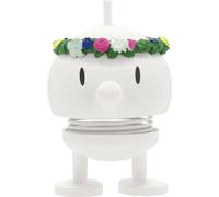 Hoptimist Dekofigur Midsommar Bumble S White, ABS-Kunststoff, Stahl, Weiß, 7.5 cm, 35791