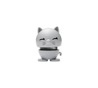 HOPTIMIST Figurine décorative Chat 7,3cm Gris clair gris clair
