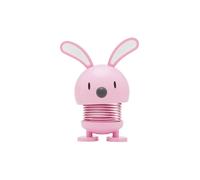 HOPTIMIST Figurine décorative Lapin Doux 9cm Rouge Clair rose