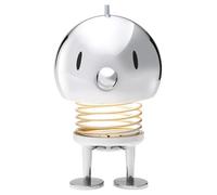 Hoptimist Lampe LED, lampe de chevet tactile, lampe de table sans fil, rechargeable et à intensité variable, design danois, 10 x 10 x 15 cm, L, chrome