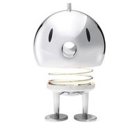 Hoptimist Lampe LED, lampe de chevet tactile, lampe de table sans fil, rechargeable et à intensité variable, design danois, 15 x 15 x 23 cm, XL, chrome