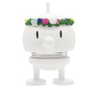 Hoptimist Midsommar Bumble, Figurine suédoise à secouer, décoration scandinave pour Le Salon, Le Bureau, l'entrée, la Salle de Bain, Super Cadeau, 4,5 x 5,9 x 7,5 cm, Petit, Blanc