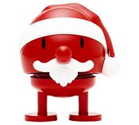 Hoptimist Père Noël Bumble S Rouge - Figurine À Secouer, Décoration Scandinave, Salon, Bureau, Salle De Bain, Cadeau Original - Abs/Acier
