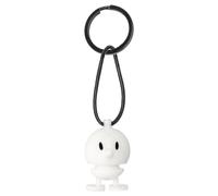 Hoptimist Porte-clés, Porte-clés avec Bumble en silicone, Super cadeau pour femmes, hommes et enfants, hauteur 3 cm, blanc