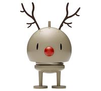 Hoptimist Renne Bumble M Latte - Figurine À Secouer, Décoration Scandinave, Salon, Bureau, Salle De Bain, Cadeau Original - Abs/Acier