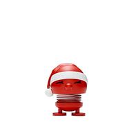 Hoptimist Santa Bimble S Rouge - Figurine À Secouer, Décoration Scandinave, Salon, Bureau, Salle De Bain, Cadeau Original - Abs/Acier
