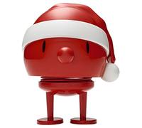 Hoptimist Santa Bumble M Rouge - Figurine À Secouer, Décoration Scandinave, Salon, Bureau, Salle De Bain, Cadeau Original - Abs/Acier
