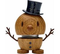 Hoptimist Small Snowman Oak, Wackelfigur, Wackel Figur, Dekoration, Schneemann, Holz, 26314