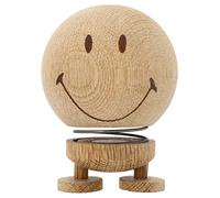 Hoptimist Smiley en Bois, Figurine à secouer, décoration scandinave pour Le Salon, Le Bureau, Le Couloir, la Salle de Bain, Super Cadeau, 7,5 x 7,5 x 10,5 cm, Moyen, chêne Brut